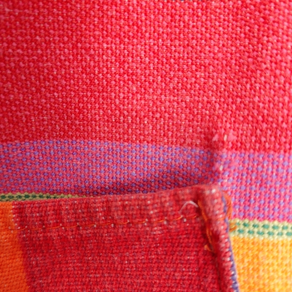 Les Toiles Du Soleil French Fabric Multicolored Stripped Apron Unisex - Picture 10 of 13